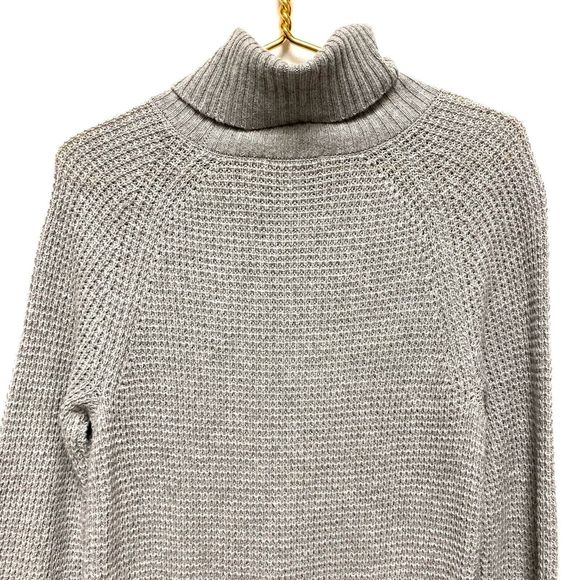 Daily Ritual Turtleneck Sweater Dress Size‎ S Wool Cashmere Cotton Waffle Knit - Picture 7 of 11